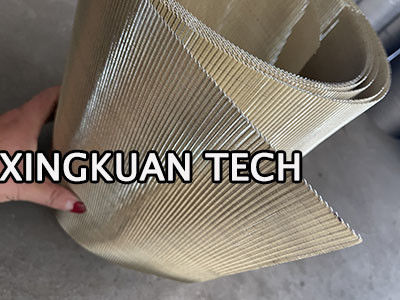 0.308mx50m Brass Color Continuous Belt Filter For Plastic And Rubber Extrusion