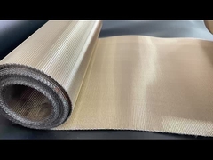 High Carbon Steel With Brass Coated (Gold Color) Reverse Dutch Wire Mesh Net For Plastic